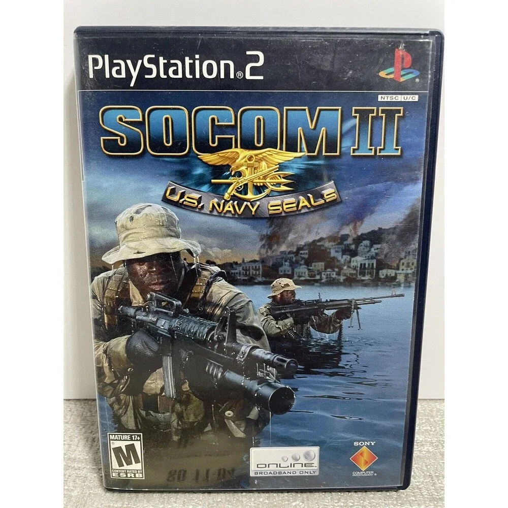 SOCOM II: U.S. Navy SEALs (Sony PlayStation 2, 2003) CIB Tested